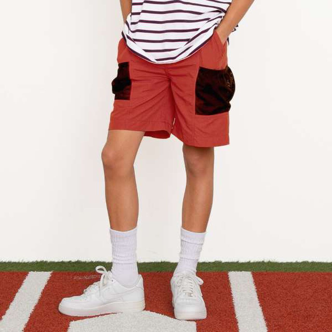 Water-Resistant Nylon Gear Shorts,Beige, large image number 14