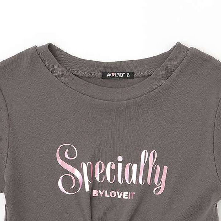 [Featured in Q-Gal] Front Lace-up T-shirt,Off white, medium image number 2