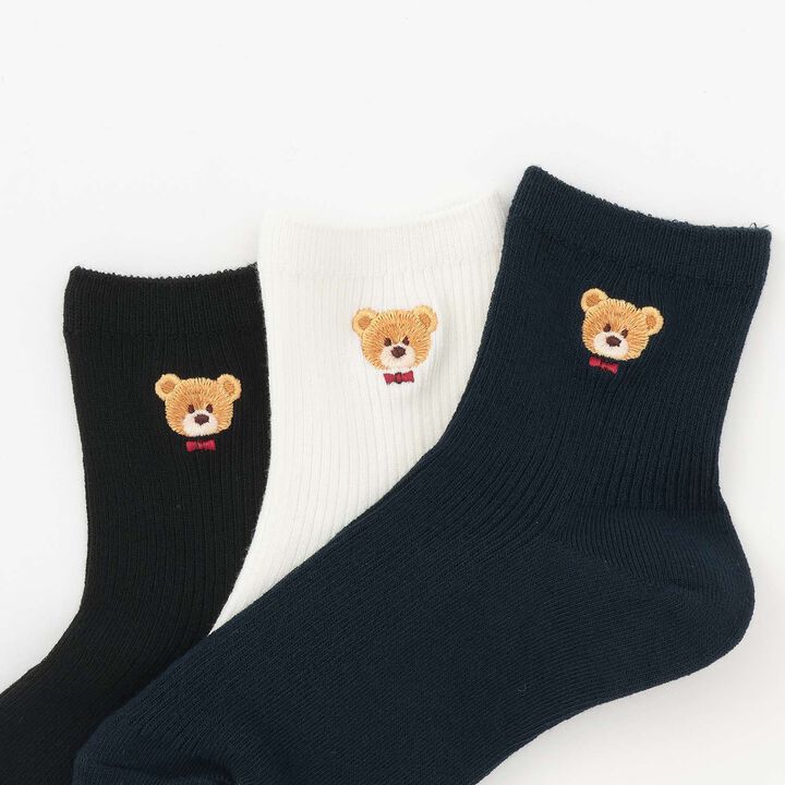 [Durable Toe] [Antibacterial Deodorant] School Socks,White, medium image number 1