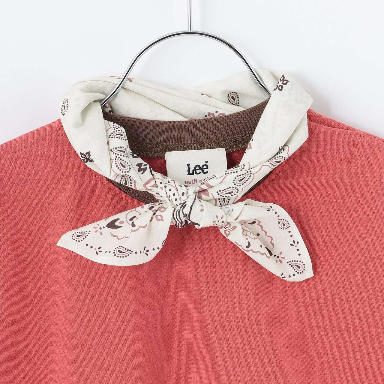 [Lee] Bandana Oversized Long-Sleeve T-Shirt,Pearl white, large image number 6