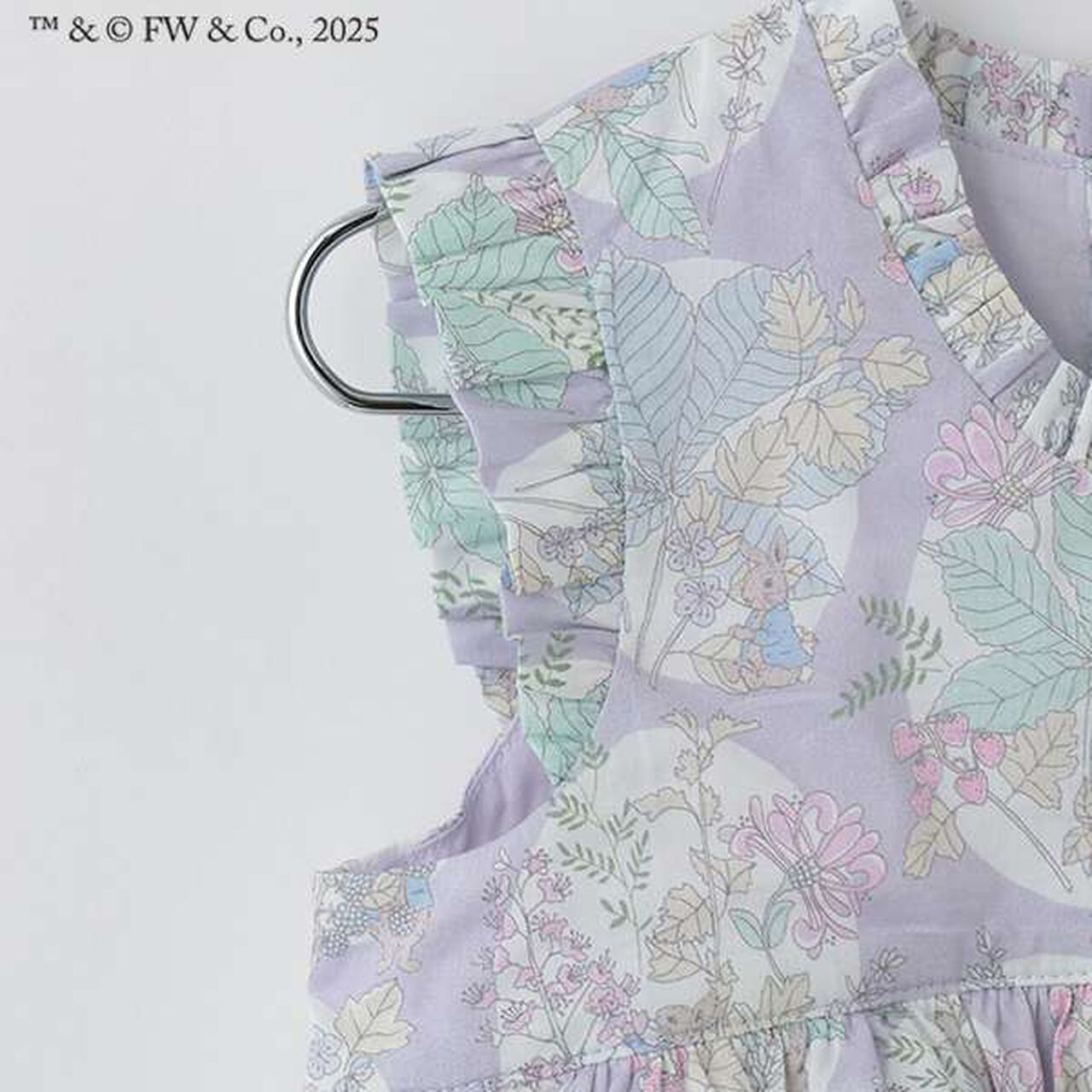 Peter Rabbit (TM) Liberty Balloon One-Piece Dress,Lavender, large image number 3