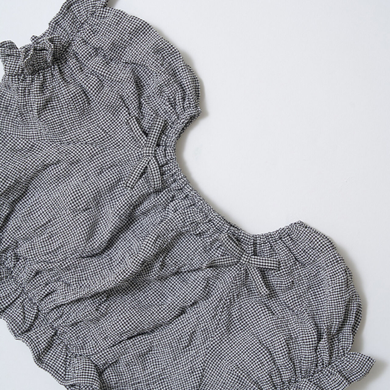 Front and Back Both OK! Blouse & Tiered Skirt Set,Light blue, large image number 8