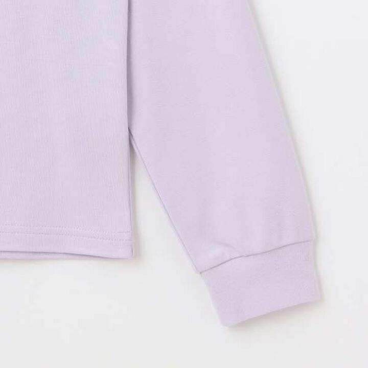 Chocolate Sweets Embroidery Long-Sleeve Shirt,Lavender, medium image number 5