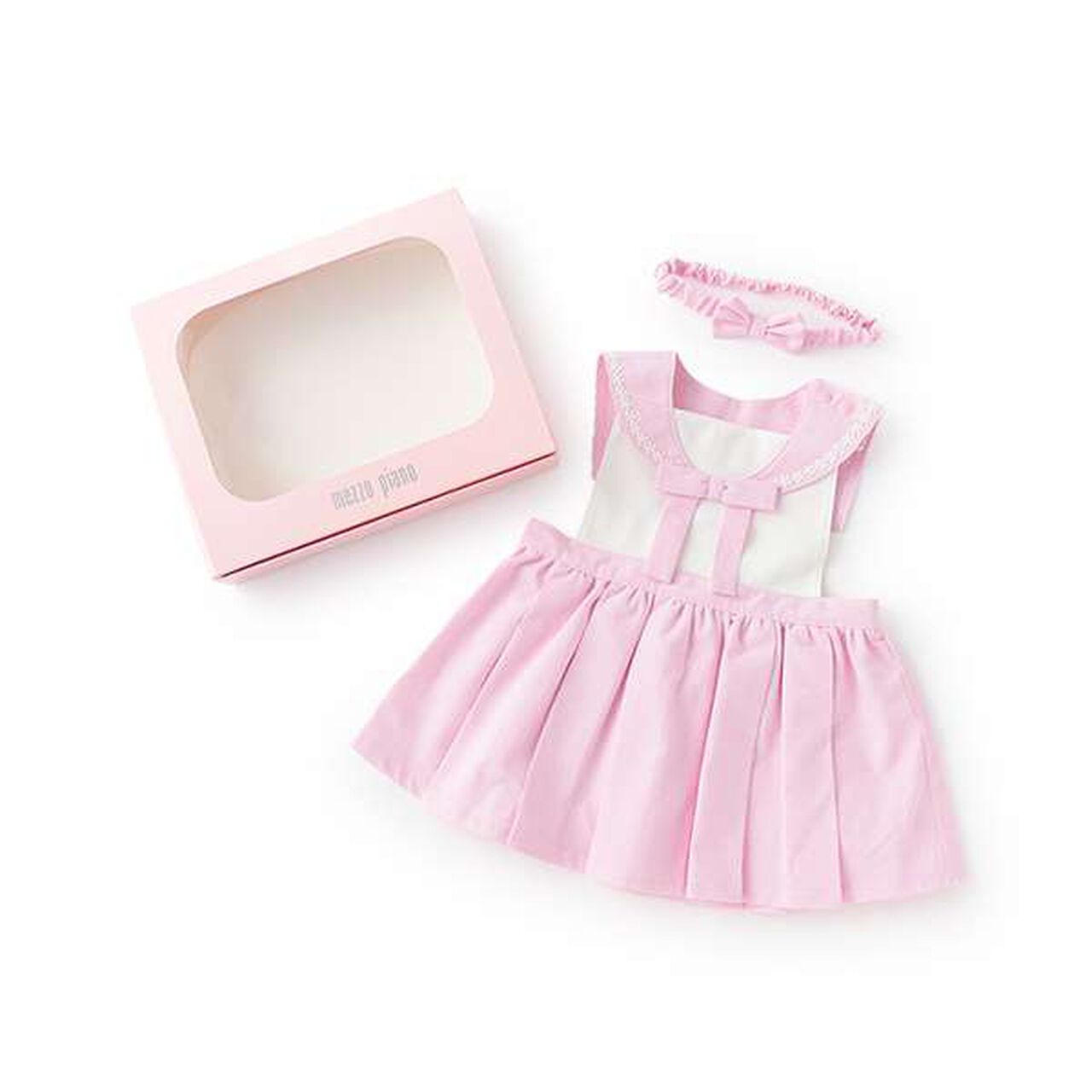 [Box Included] Sailor Apron & Headband Set,Light pink, large image number 0
