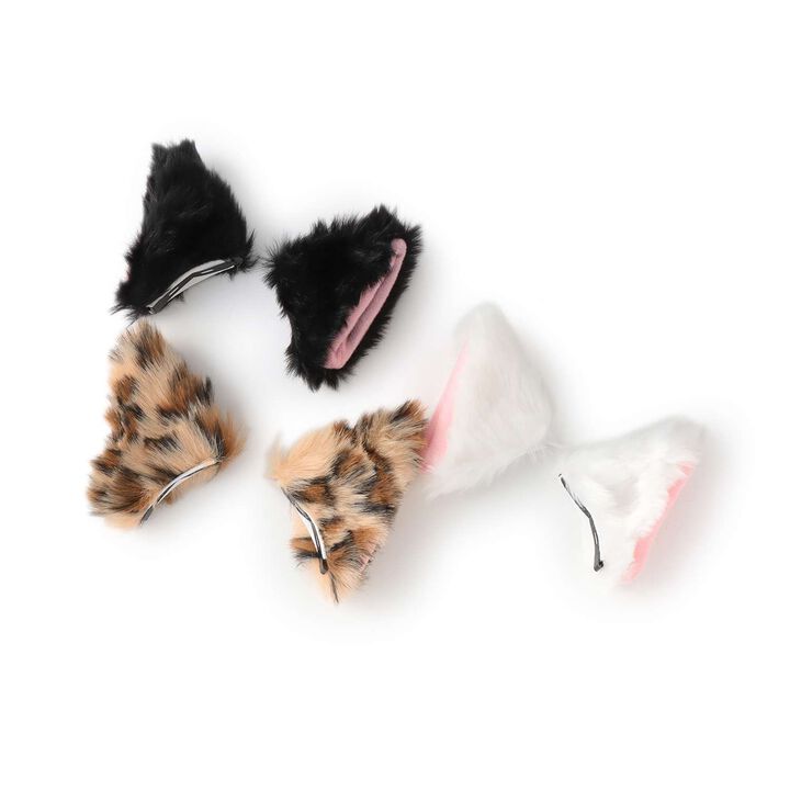[Recommended for Halloween!!] Cat Ear Hairpin,Off white, medium image number 3