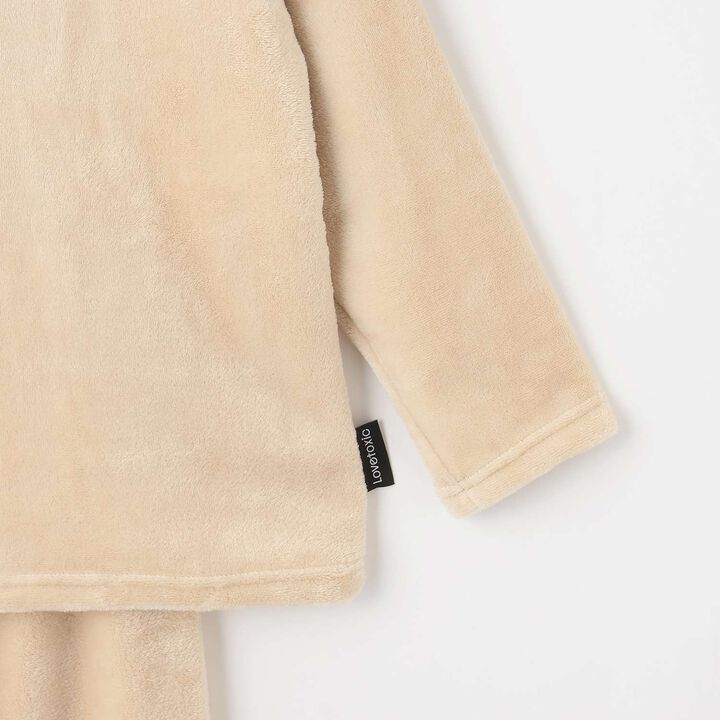 Warm Animal Circle Embroidered Loungewear & Pajama Pants Set,Beige, medium image number 9