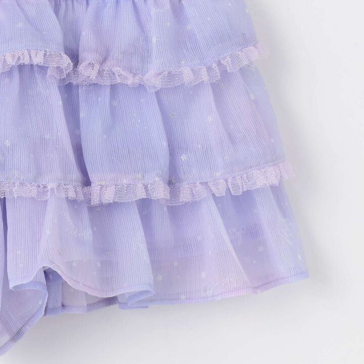 Zodiac Pattern Tiered Culotte Skirt,Navy, medium image number 12