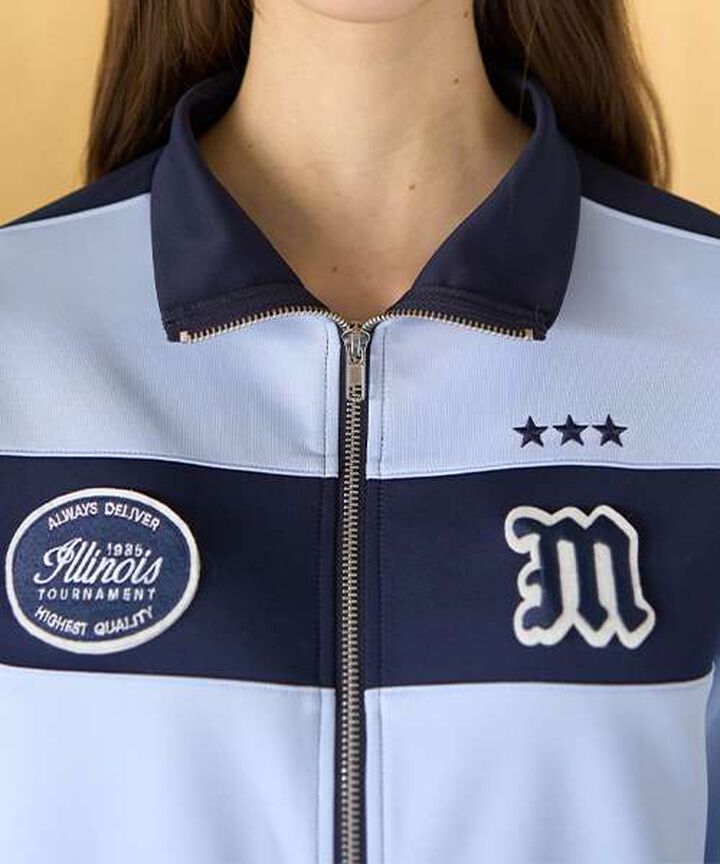 Bi-Color Logo Track Jacket,Black, medium image number 13