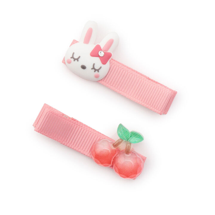 Mimi-chan & Cherry Hair Clip,Pink, medium image number 0