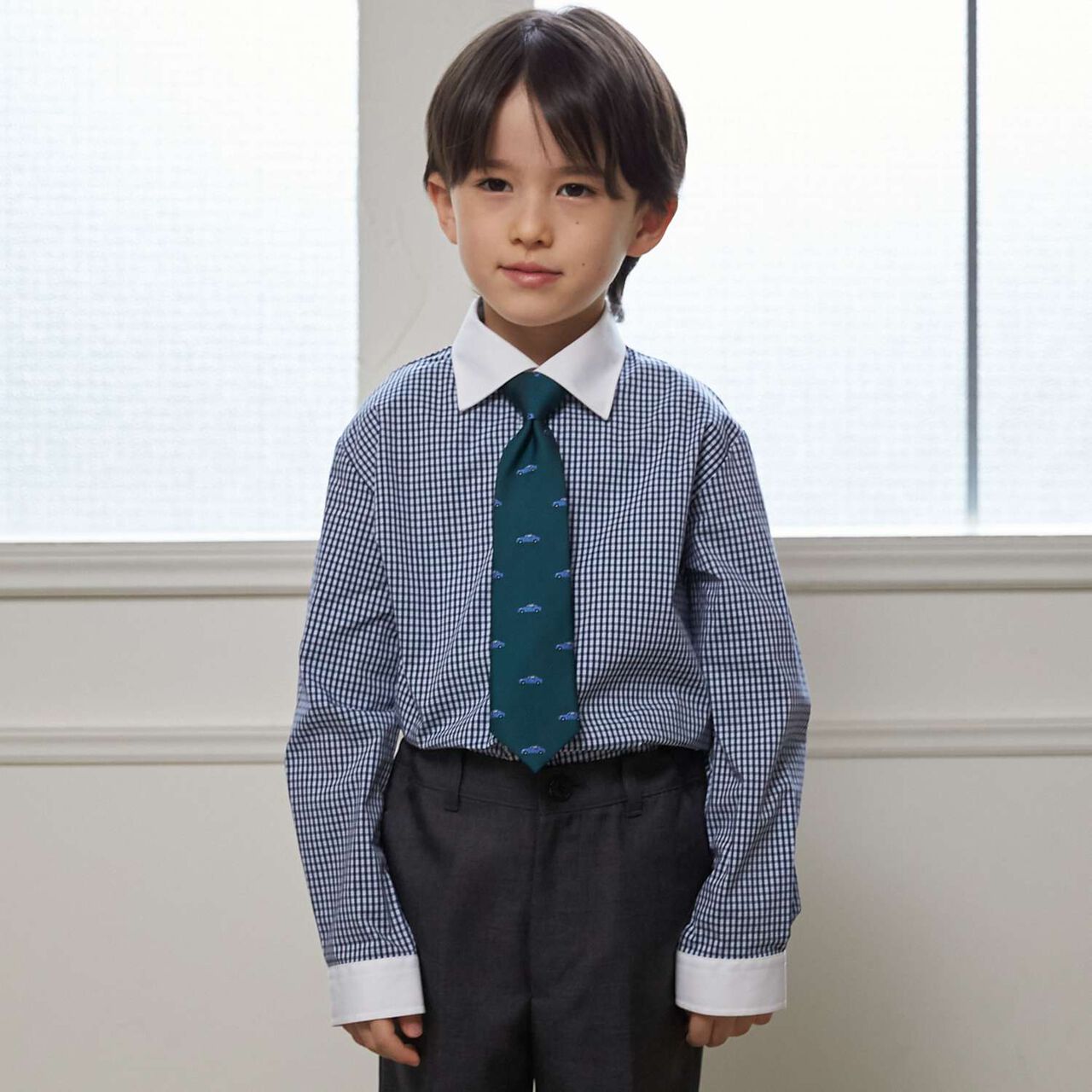 [Formal] Gray Jacket + Half Pants Set,Gray, large image number 6