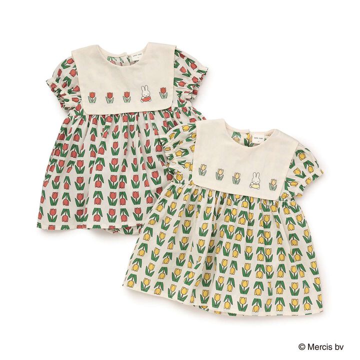 [miffy] Tulip Pattern Romper,Red, medium image number 13