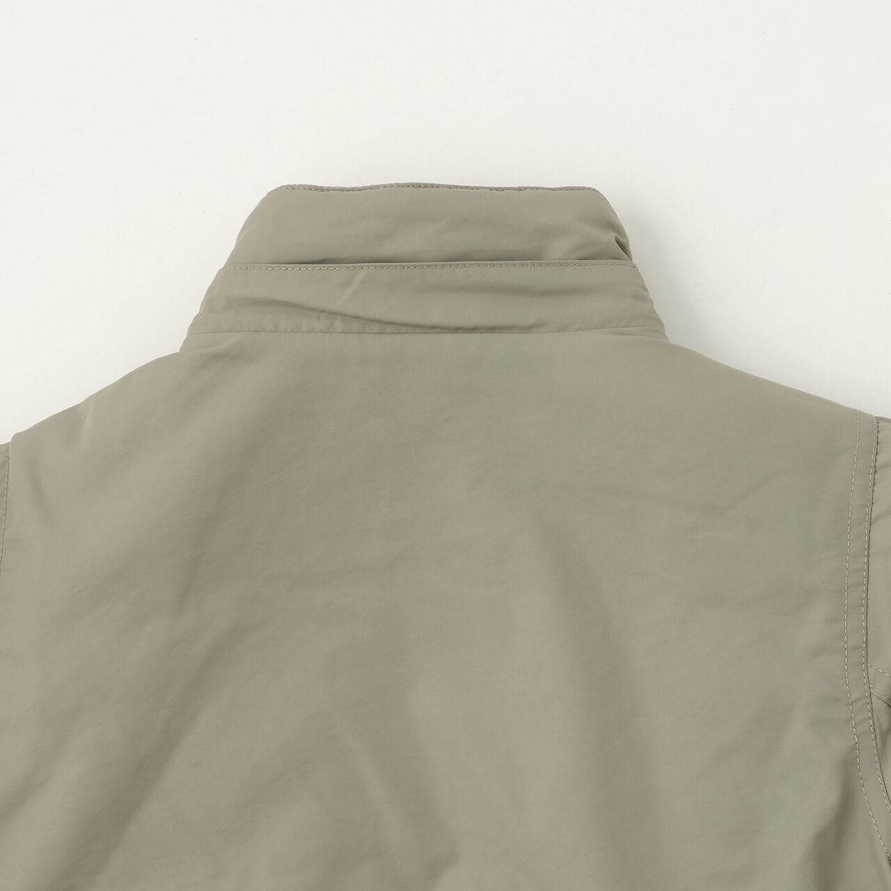 Washable MA1 Style Removable Hood Jacket,Khaki, large image number 22