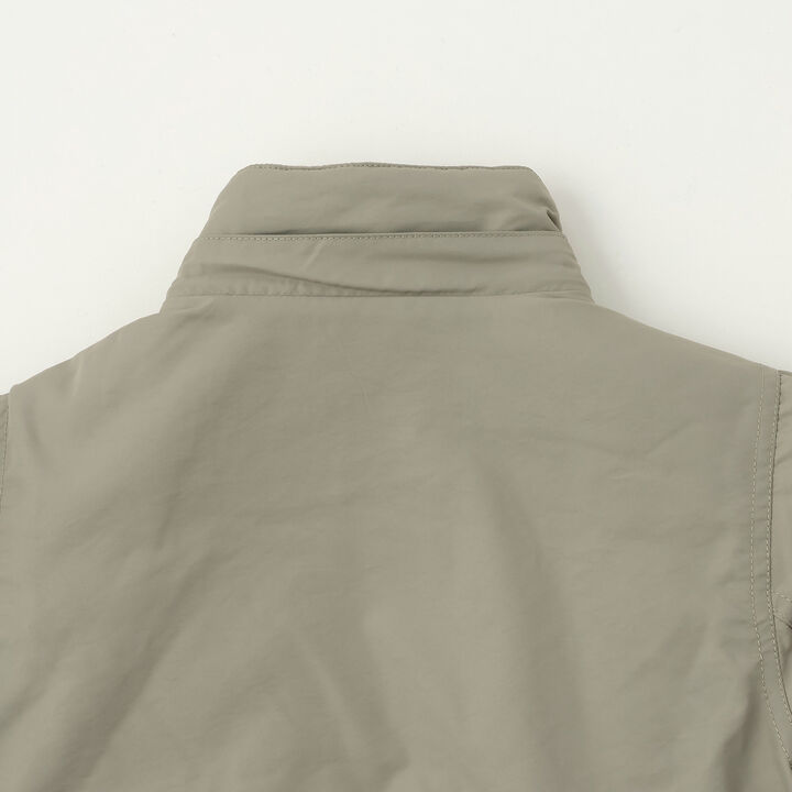 Washable MA1 Style Removable Hood Jacket,Khaki, medium image number 22