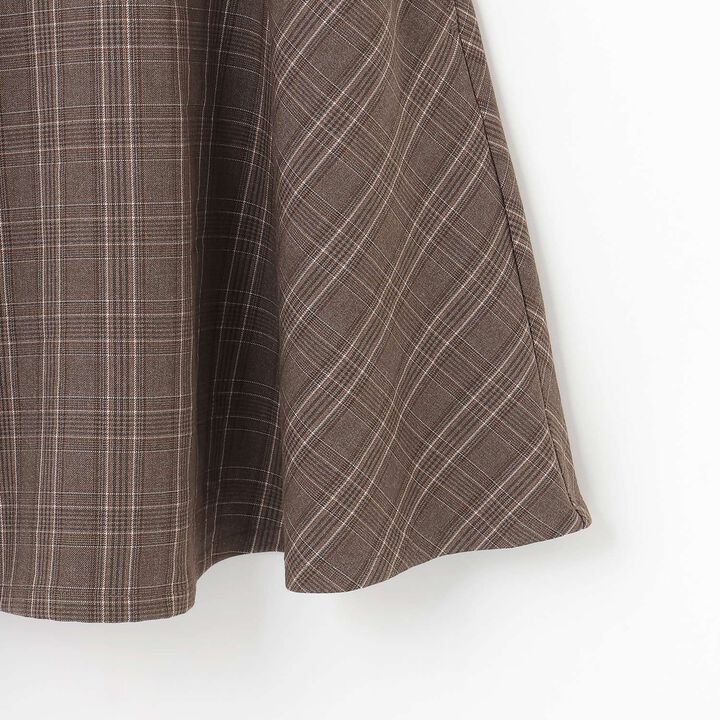 Twin Ribbon Jumper Skirt,Brown, medium image number 6