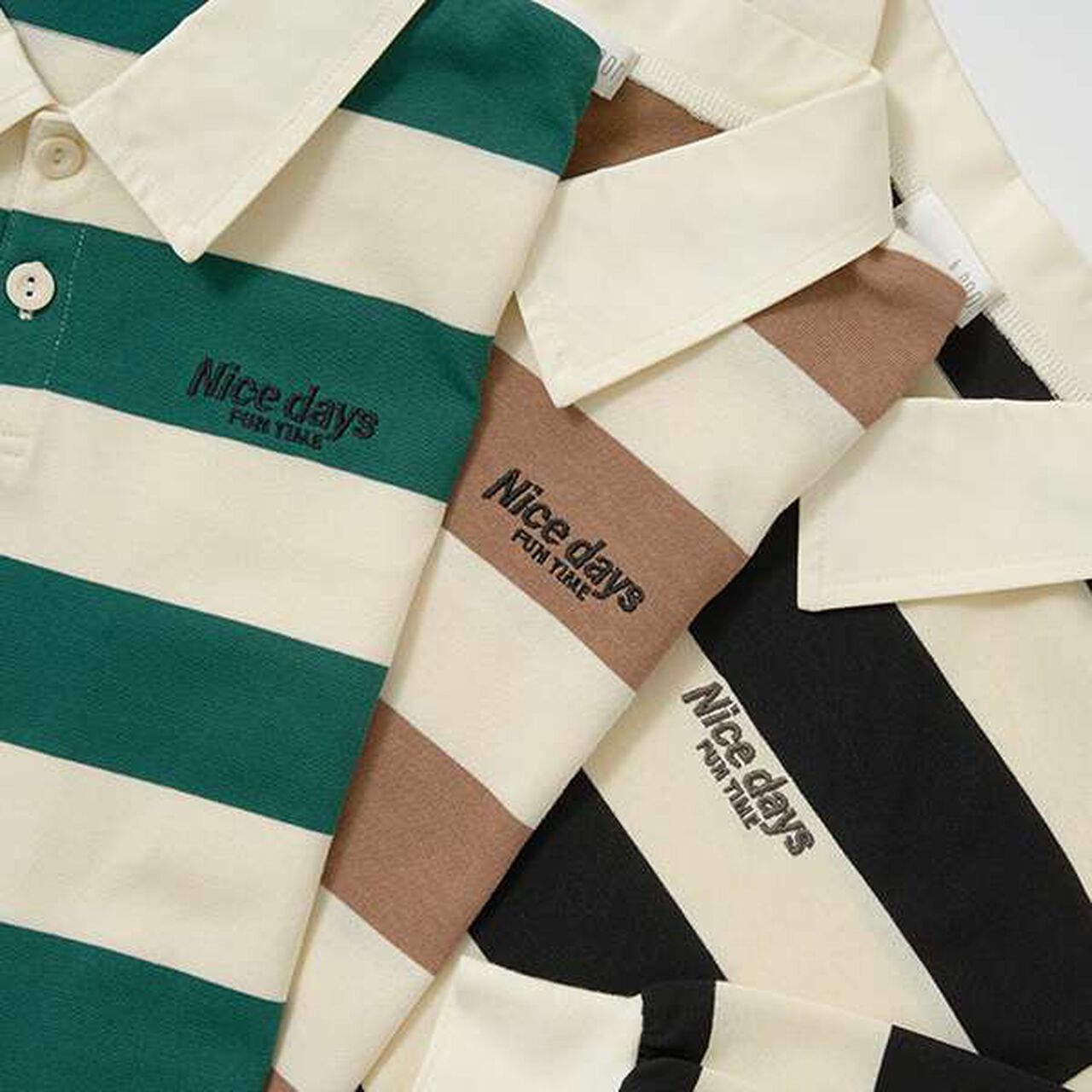 Oversized Silhouette Rugby Shirt,Moss green, large image number 11