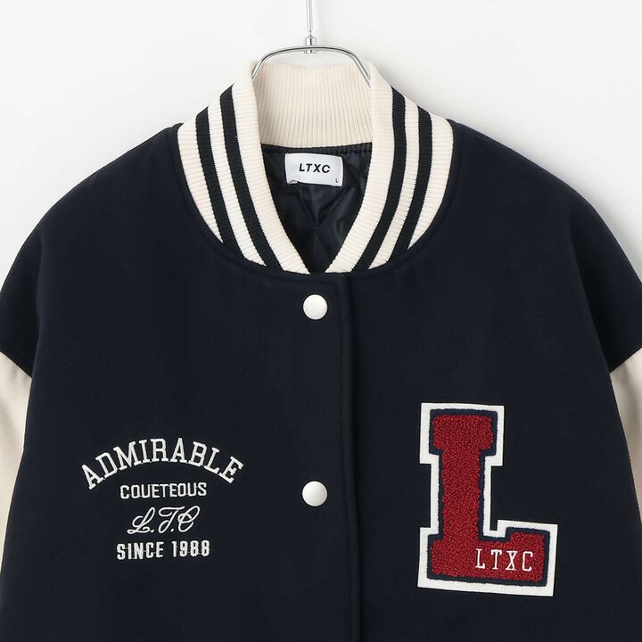 Reversible Quilted Varsity Jacket,Top gray, medium image number 8