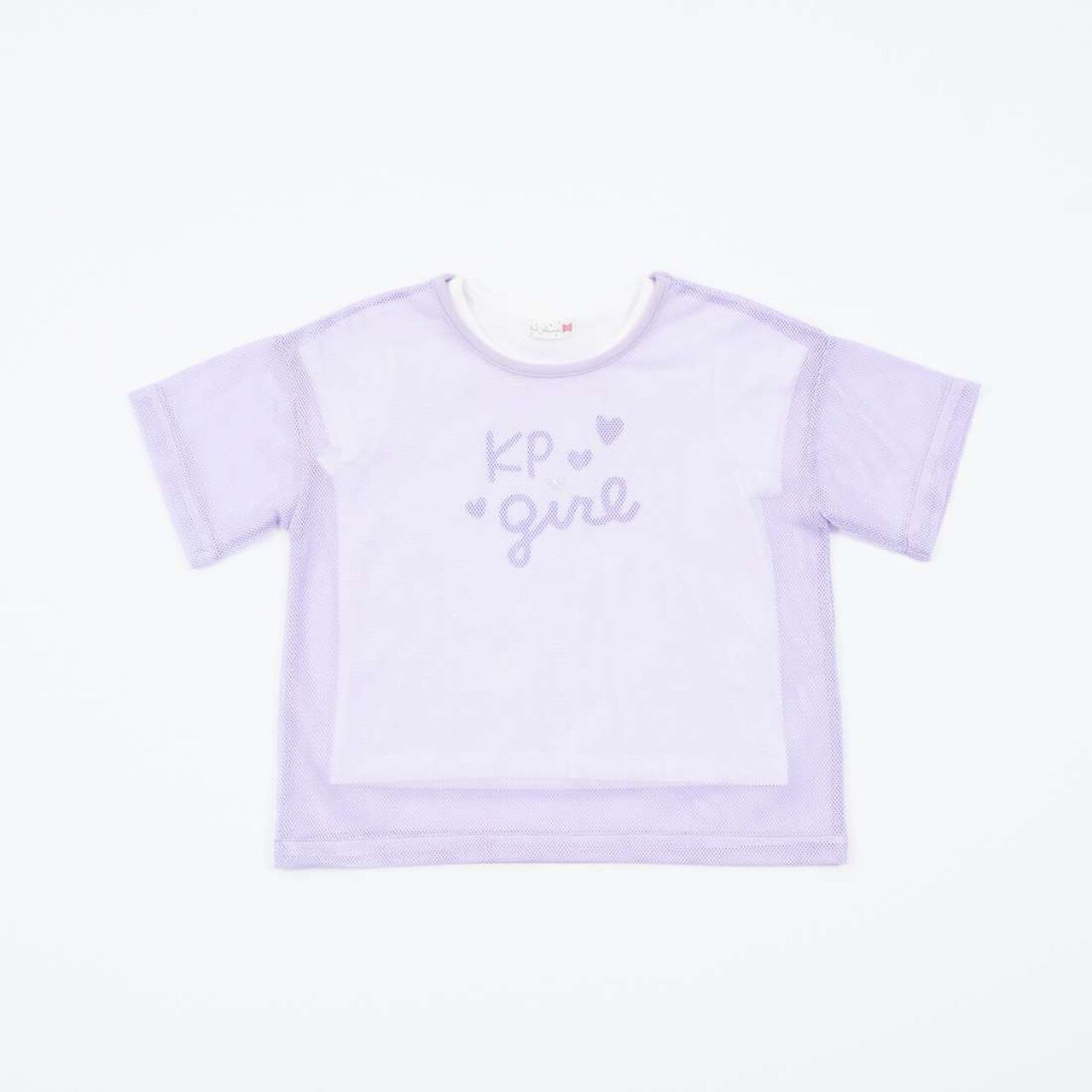 KP Mesh & Logo T-Shirt Set,Sax blue, large image number 4