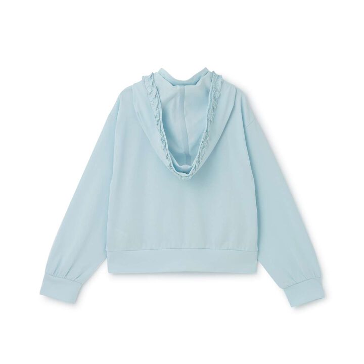 Heat Shielding Frill Zip Parka,Blue gray, medium image number 1