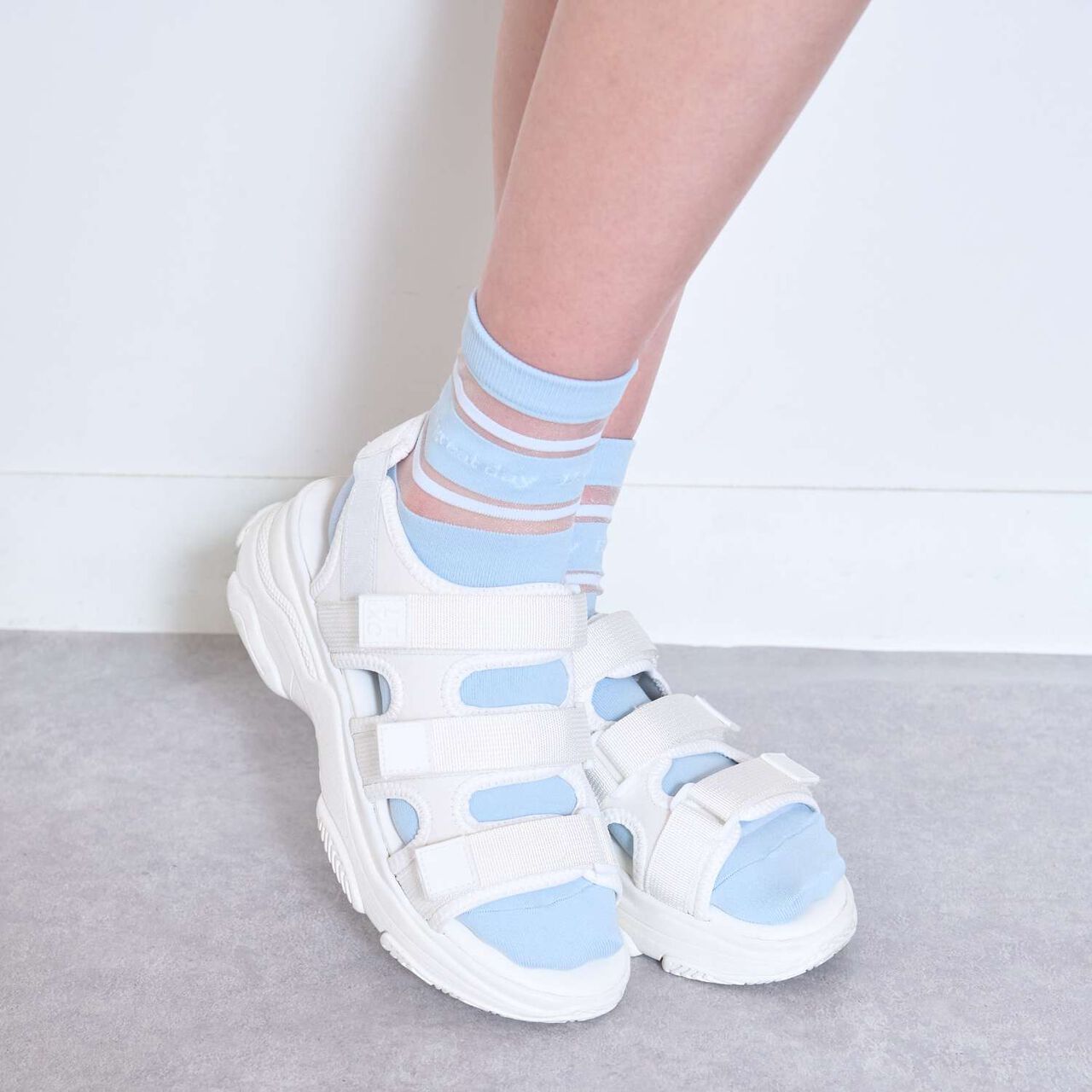 [LTXC] Three-Strap Belt Sandals,Off white, large image number 1
