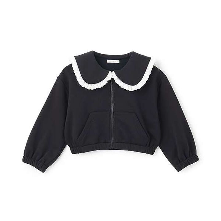 [Lycee Mine Ballet Series] Coordinatable Setup Sailor Collar Full-Zip Sweatshirt,Light blue, medium image number 1