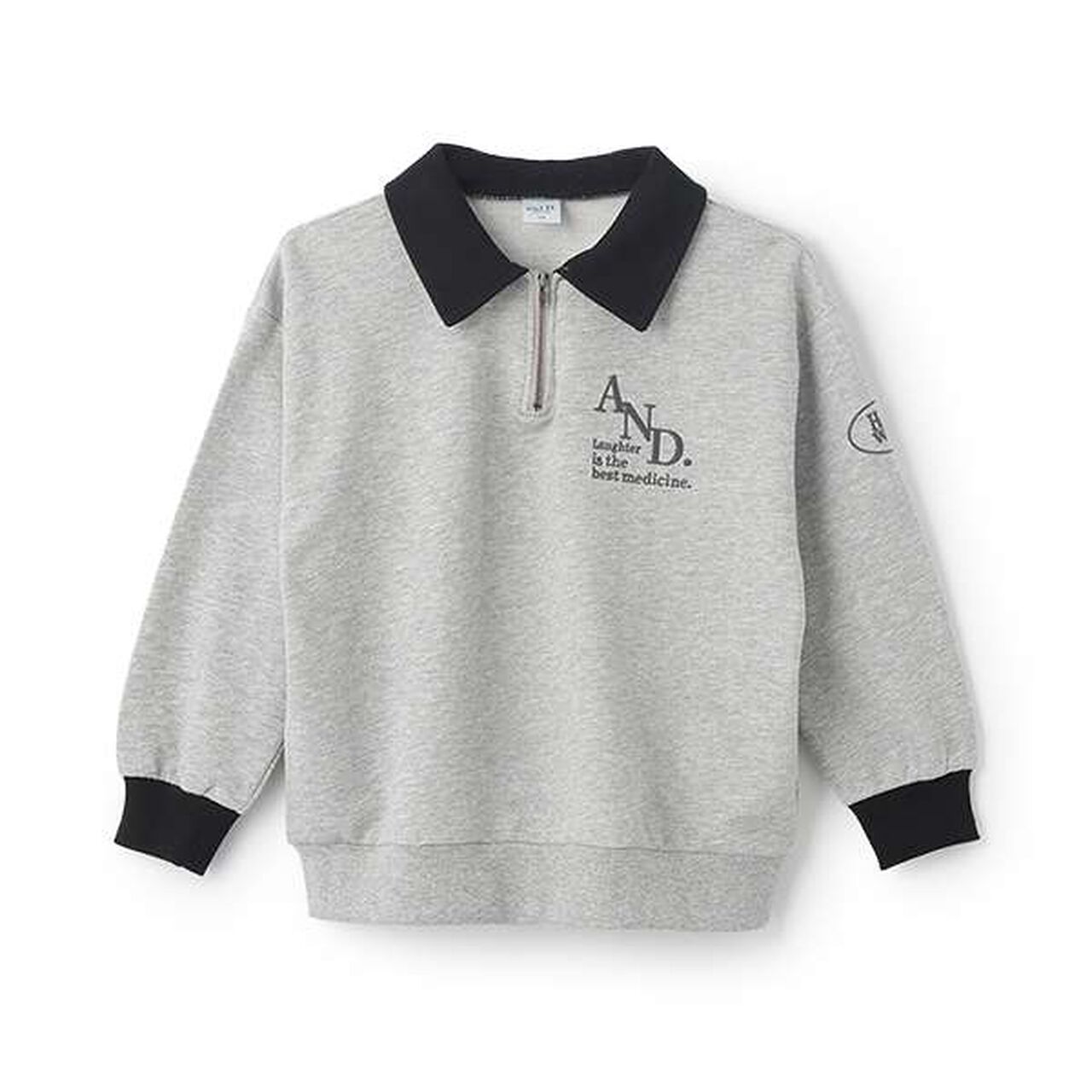 Half-Zip Wide Sweatshirt,Blue, large image number 16