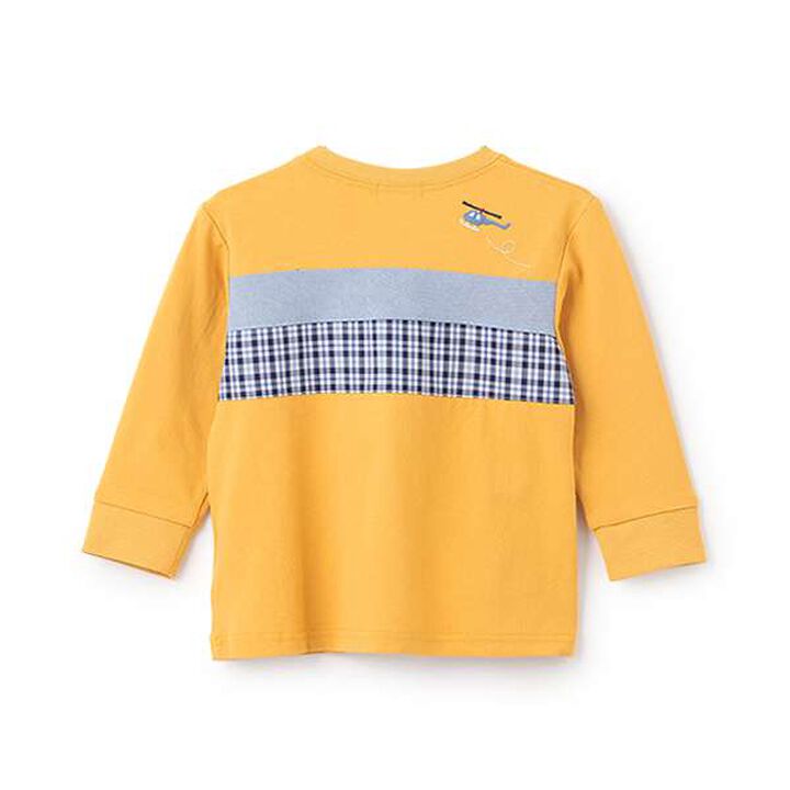 Vehicle Appliqué Back Panel Long-Sleeve T-Shirt,Blue, medium image number 4