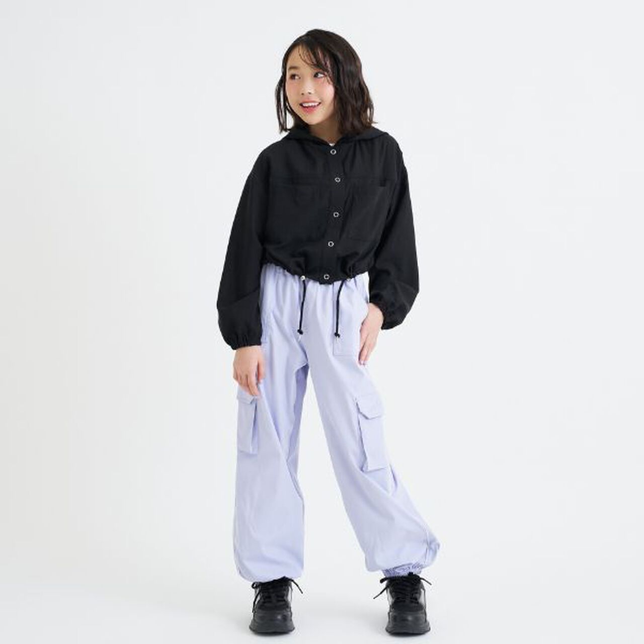 [UV & Cool Touch] Short Bomber Jacket,Black, large image number 12