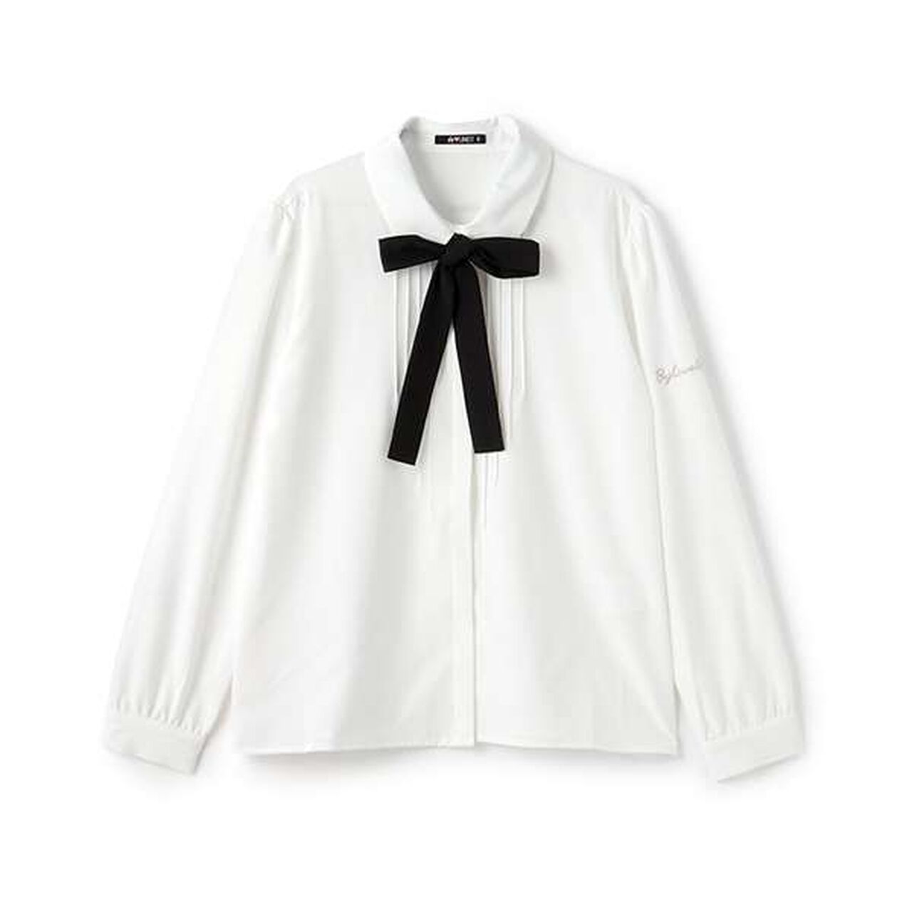 Shirt Blouse with Bow Tie,Off white, large image number 0