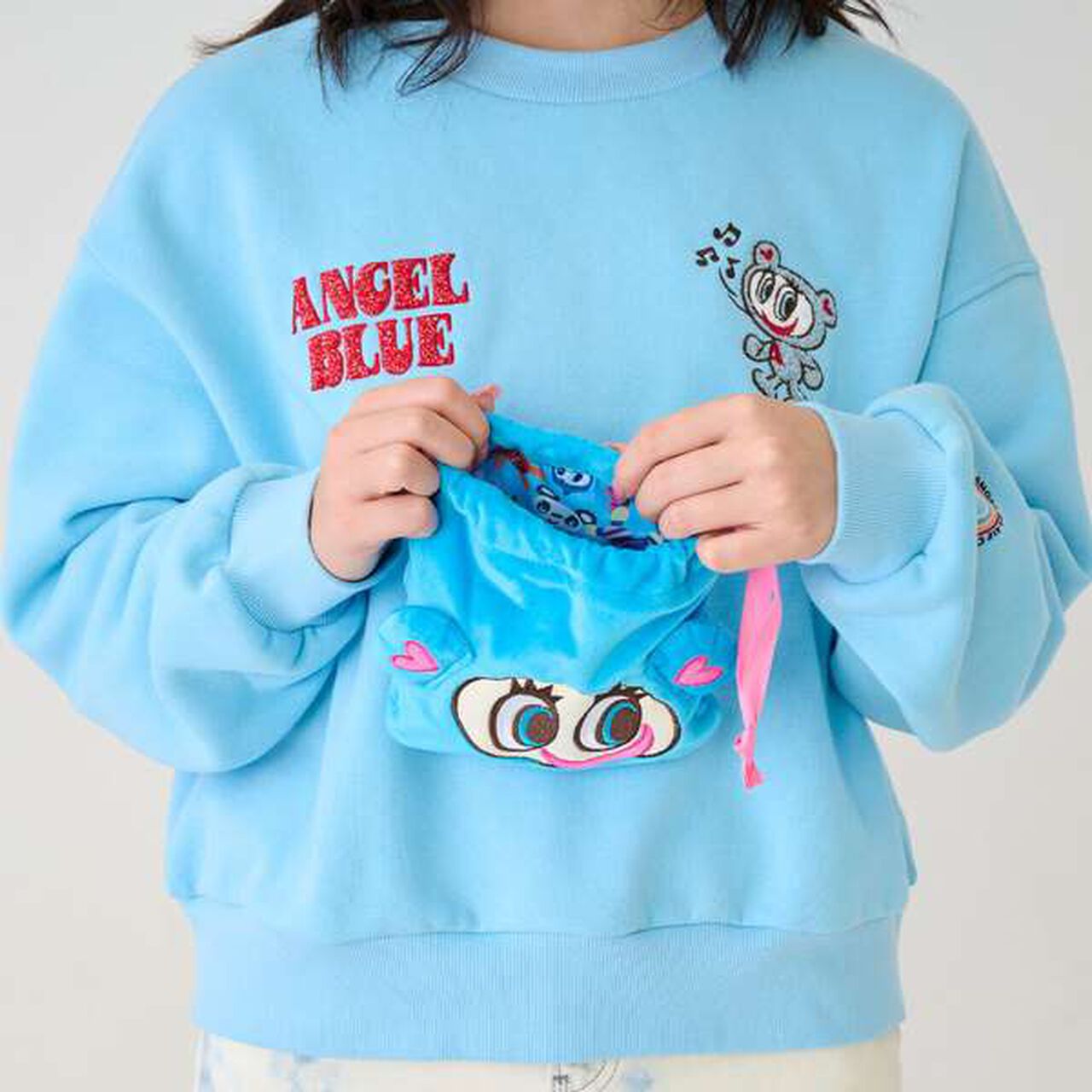 Mr. Nakamura Mini Pouch,Blue, large image number 7