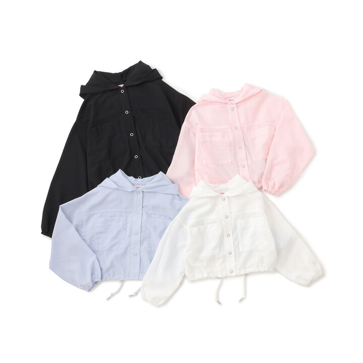 [UV & Cool Touch] Short Bomber Jacket,Black, medium image number 9