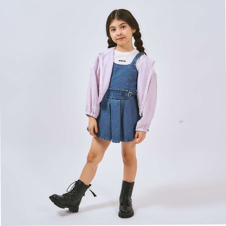 [Ready-to-Wear] Denim Bustier & Pleated Skirt Outfit Set,Blue, medium image number 6