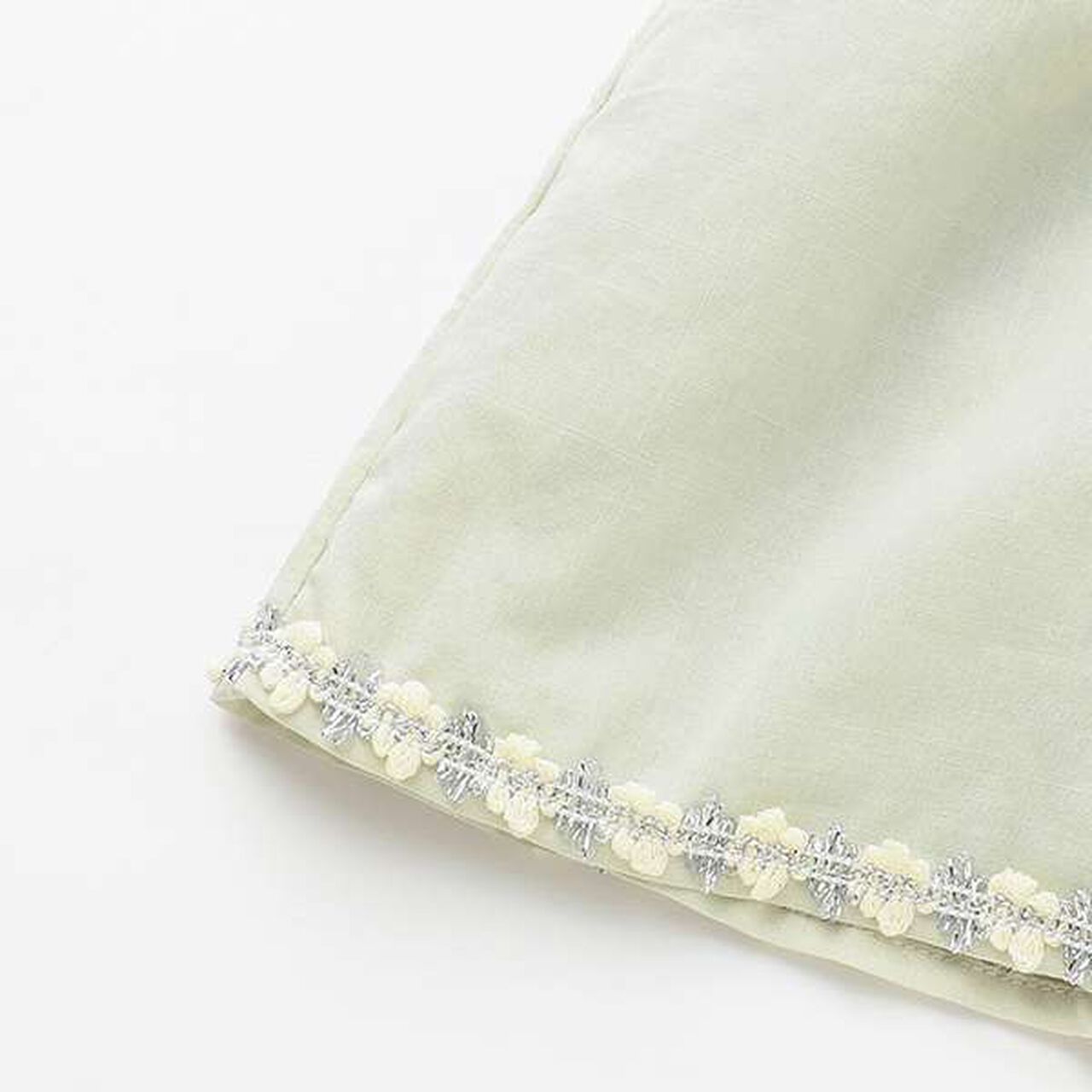 [Link] Shirred Tiered Outfit Set,Light khaki, large image number 4