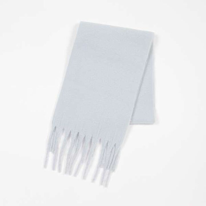 Volume Fringe Scarf,Sax blue, medium image number 6