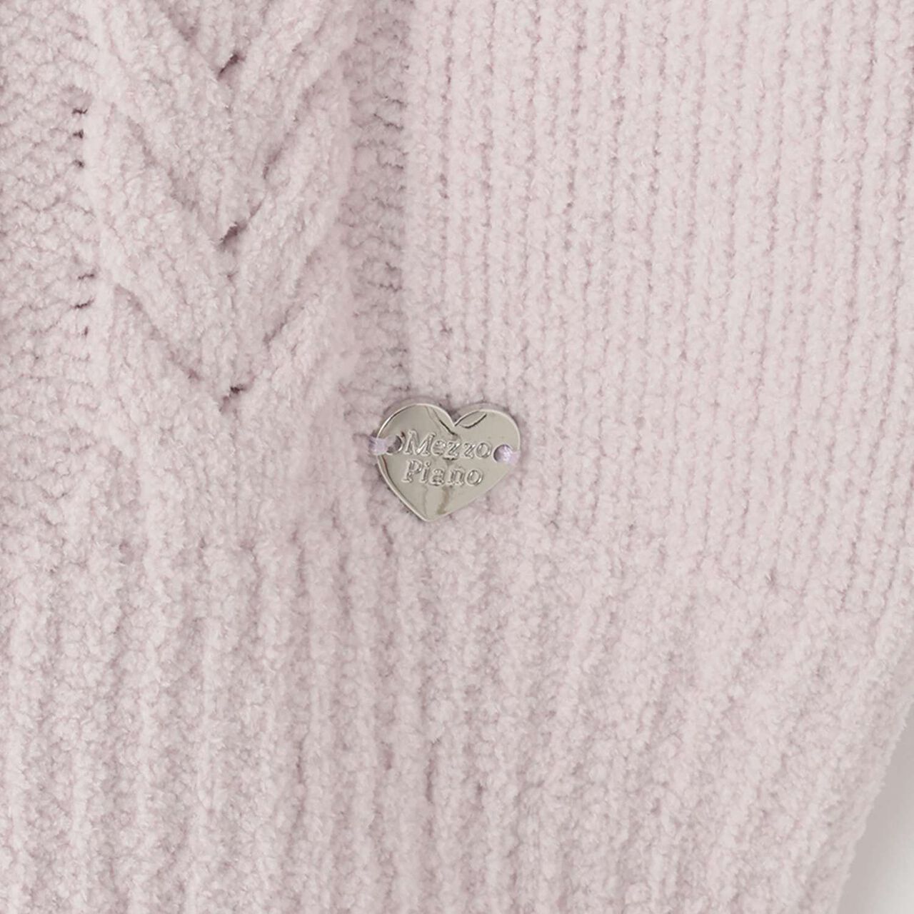 Lace-Up Mall Knitwear,Off white, large image number 5