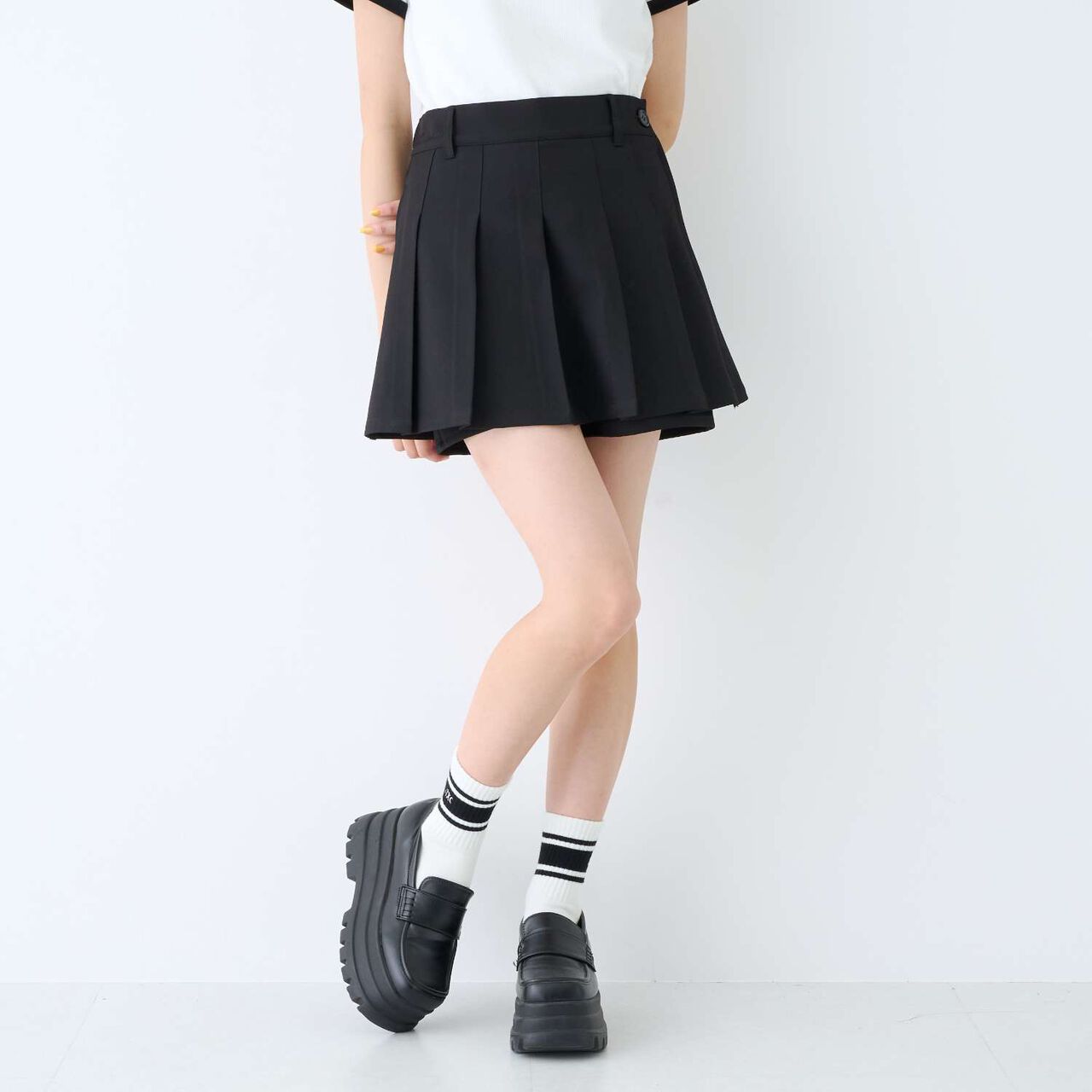 [LTXC] Stylish Flattering Micro Mini Skirt-Shorts,Brown, large image number 8