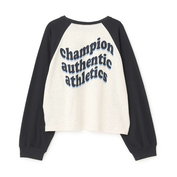 [Champion] 100% Cotton Raglan Long Sleeve T-Shirt,Green, medium image number 11