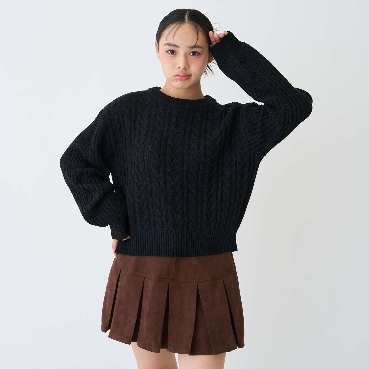 [GOOD PRICE] Cable Knit Pullover,Ivory, large image number 4