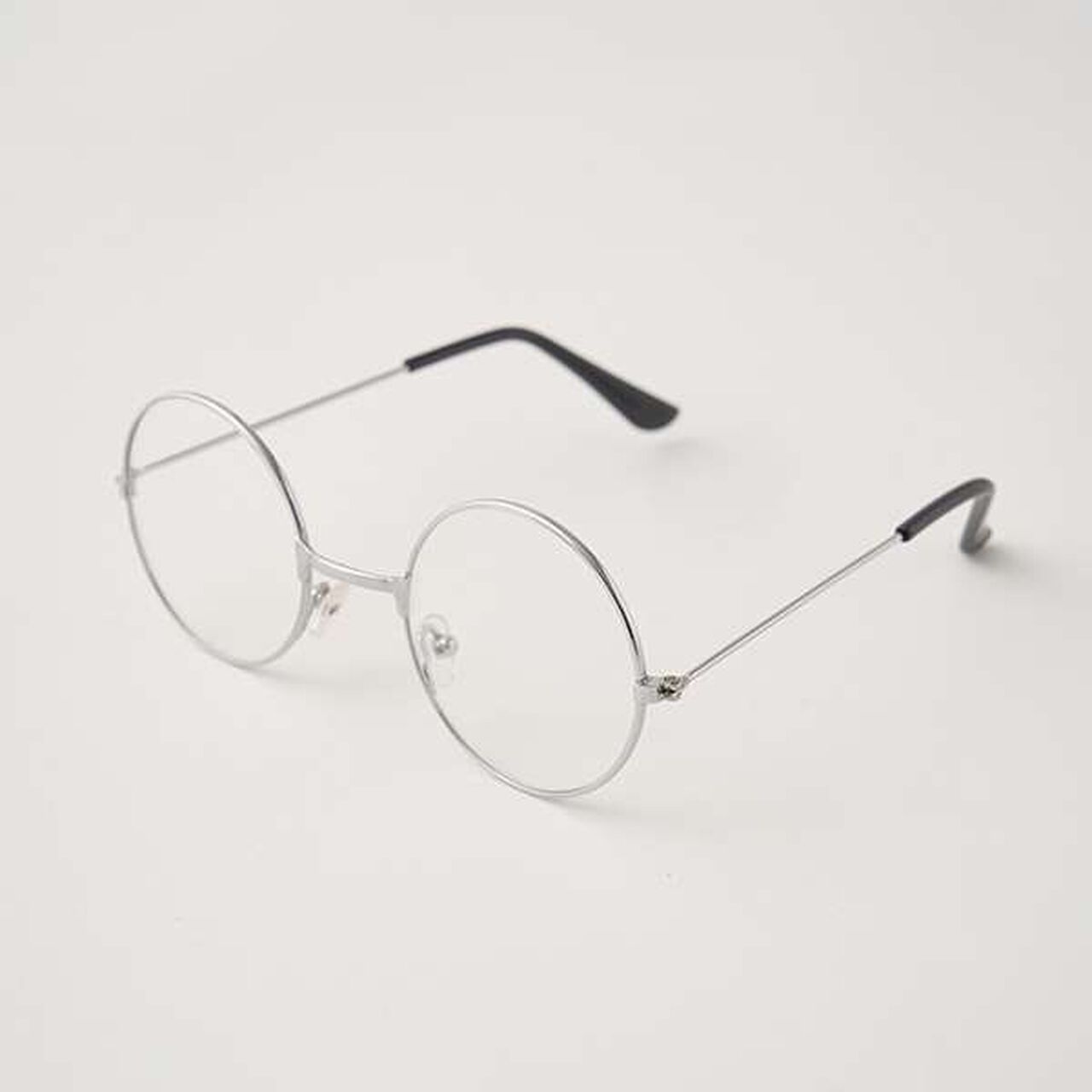 Clear Lens Round Glasses,Brown, large image number 4