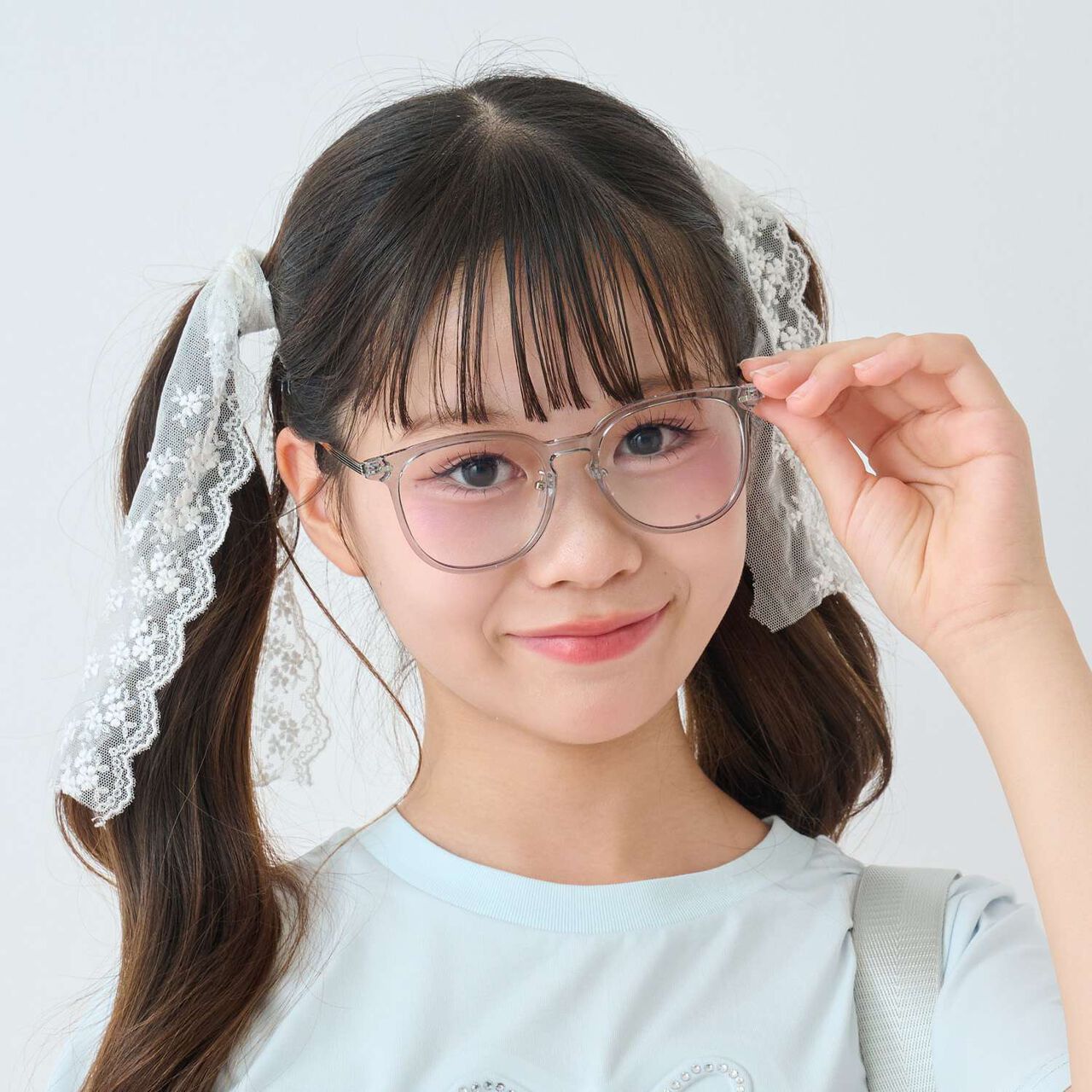 [Photochromic Lens] Fashion Glasses with Case,Gray, large image number 0