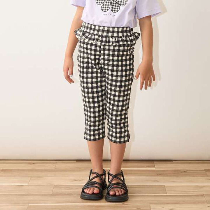 Tomo Pants Side Slit 7/8 Capri Pants,Beige, medium image number 36