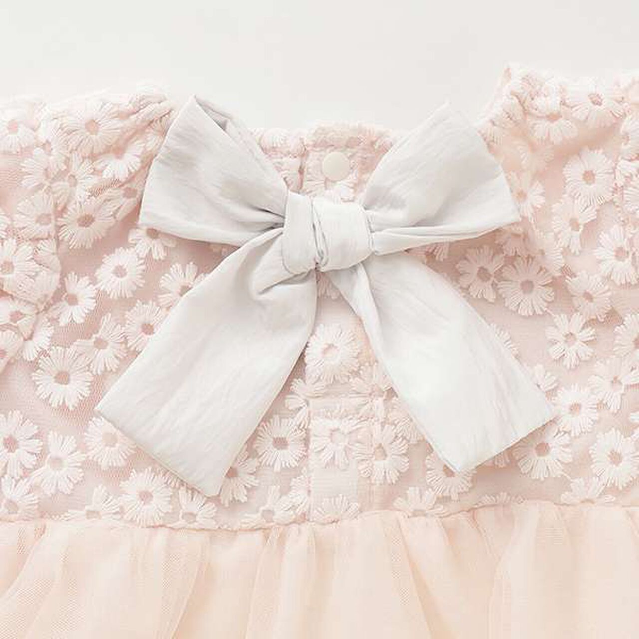 [Link] Tulle Lace OP Romper,Pearl white, large image number 7