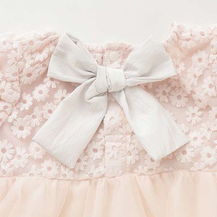 [Link] Tulle Lace OP Romper,Pearl white, medium image number 7