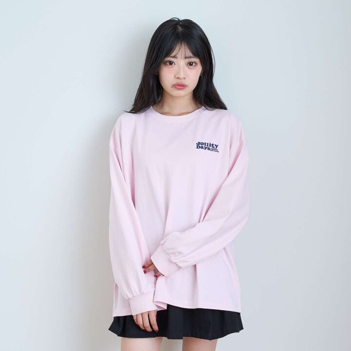 [100% Cotton] Animal Motif Long-Sleeve T-Shirt,Off white, medium image number 5