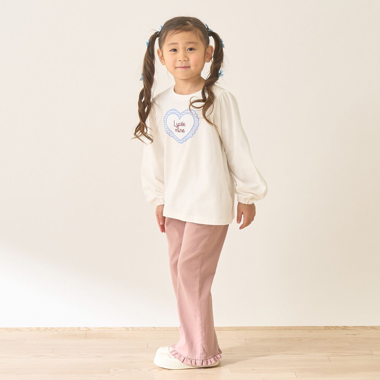 Quick-Dry UV Heart Print Puff Sleeve T-Shirt [Lycee Mine Ballet Series],Lavender, large image number 12