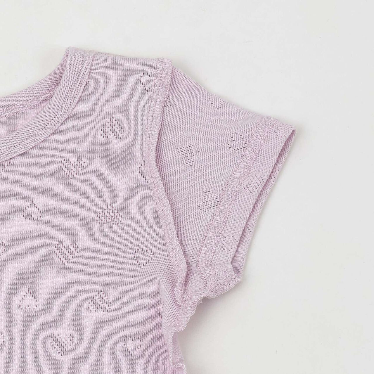 [Weak Acidity] 2-Pack Short-Sleeve Undershirts,Lavender, large image number 2