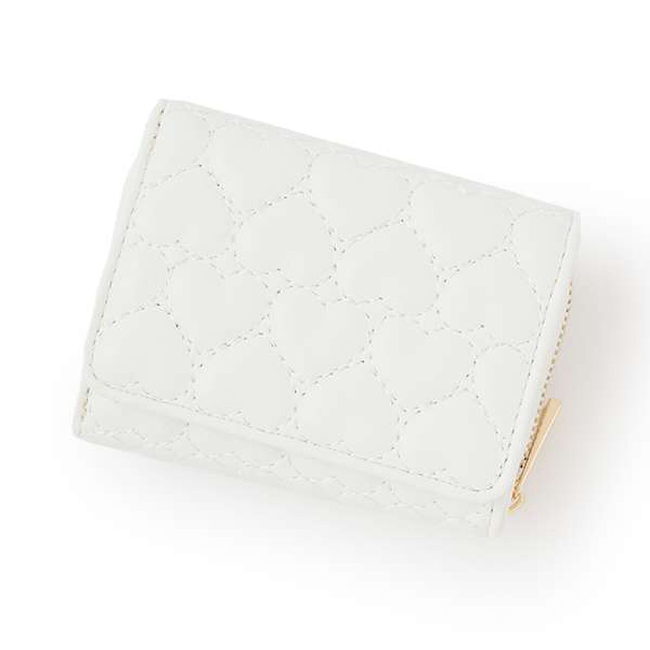 Heart Quilt Tri-Fold Wallet,Sax blue, large image number 11