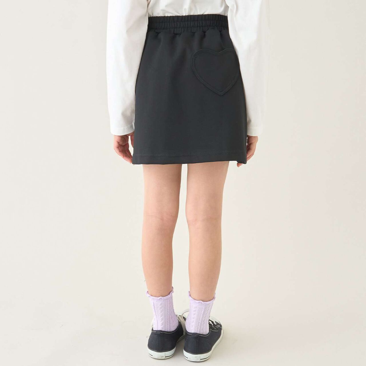[School-Ready] Puff Sweat Skirt (with Shorts),Ivory, large image number 25