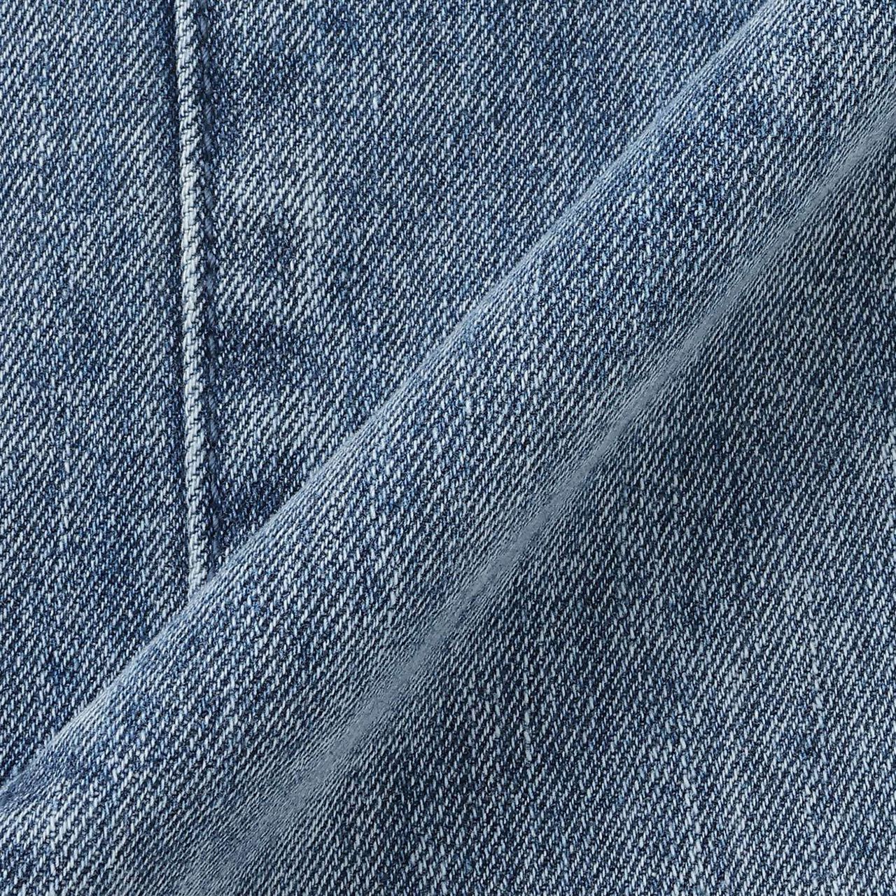 Denim Slit Wide Pants,Blue, large image number 17