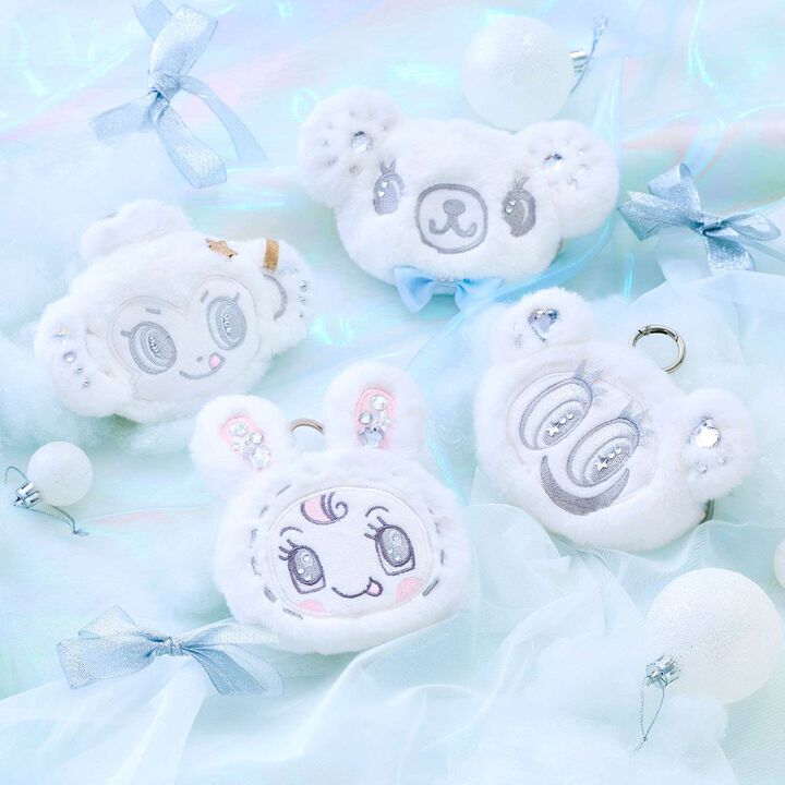 White Berry-chan Fluffy Sparkle Pouch,Pink, medium image number 7