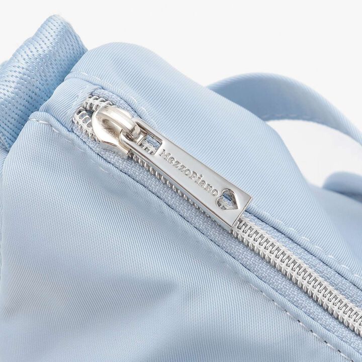 Sparkling Ribbon Shoulder Bag with Pouch,Light blue, medium image number 3